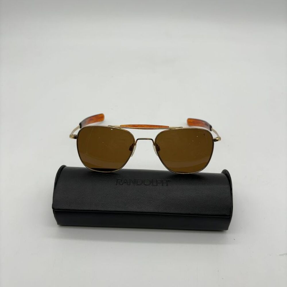 randolph AVIATOR II - 23K GOLD & AMERICAN TAN polarized lens